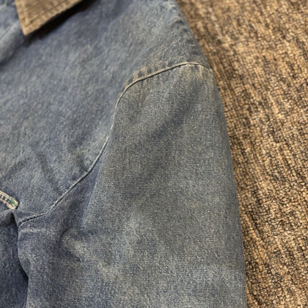 Vintage Big Ben USA Made Mens 48 Denim Barn Chore Coat Blanket Lined - Picture 14 of 16